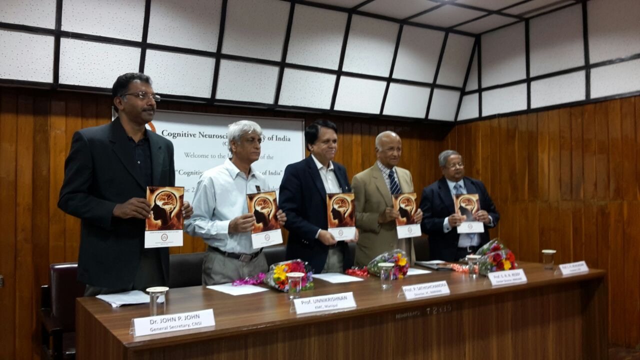 Release of the inaugural souvenir at NIMHANS, 21 June 2015